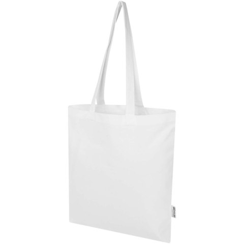 Madras Blend torba na zakupy z bawełny z recyklingu z certyfikatem GRS o gramaturze 140 g/m² i pojemności 7l biały
