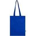 Madras Blend torba na zakupy z bawełny z recyklingu z certyfikatem GRS o gramaturze 140 g/m² i pojemności 7l błękit kr