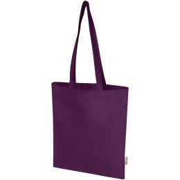 Madras Blend torba na zakupy z bawełny z recyklingu z certyfikatem GRS o gramaturze 140 g/m² i pojemności 7l fioletowy (12076037