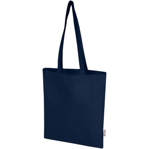 Madras Blend torba na zakupy z bawełny z recyklingu z certyfikatem GRS o gramaturze 140 g/m² i pojemności 7l granatowy Madras Blend torba na zakupy z bawełny z recyklingu z certyfikatem GRS o gramaturze 140 g/m² i pojemności 7l granatowy