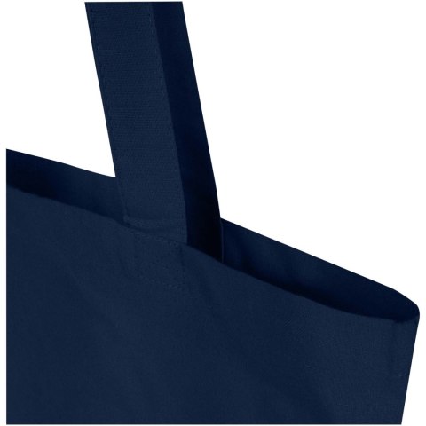 Madras Blend torba na zakupy z bawełny z recyklingu z certyfikatem GRS o gramaturze 140 g/m² i pojemności 7l granatowy Madras Blend torba na zakupy z bawełny z recyklingu z certyfikatem GRS o gramaturze 140 g/m² i pojemności 7l granatowy