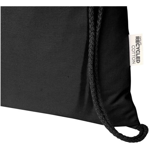 Oregon Blend torba ściągana sznurkiem z materiału materiału z recyklingu, 140 g/m², 5 l, posiadająca certyfikat GRS cz Oregon Blend torba ściągana sznurkiem z materiału materiału z recyklingu, 140 g/m², 5 l, posiadająca certyfikat GRS cz