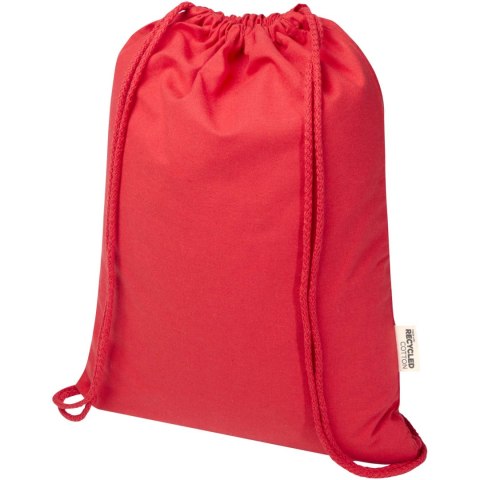 Oregon Blend torba ściągana sznurkiem z materiału materiału z recyklingu, 140 g/m², 5 l, posiadająca certyfikat GRS cz Oregon Blend torba ściągana sznurkiem z materiału materiału z recyklingu, 140 g/m², 5 l, posiadająca certyfikat GRS cz