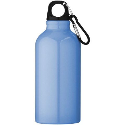 Aluminiowa butelka na wodę Oregon z karabińczykiem o pojemności 400 ml jasnoniebieski (10000209) Aluminiowa butelka na wodę Oregon z karabińczykiem o pojemności 400 ml jasnoniebieski (10000209)