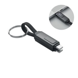 Brelok z kablem 60W czarny (MO2682-03)