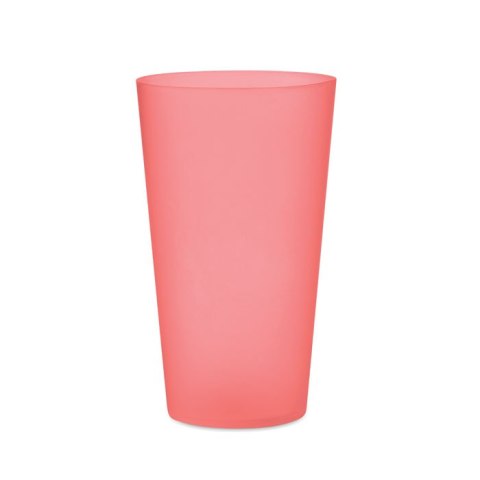 Kubek eventowy 500 ml przezroczysty czerwony (MO9907-25) Kubek eventowy 500 ml przezroczysty czerwony (MO9907-25)