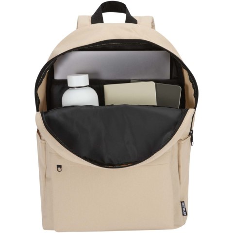 Byron plecak na 14-calowego laptopa o pojemności 16 l z recyklingu z certyfikatem GRS oatmeal (13009607) Byron plecak na 14-calowego laptopa o pojemności 16 l z recyklingu z certyfikatem GRS oatmeal (13009607)