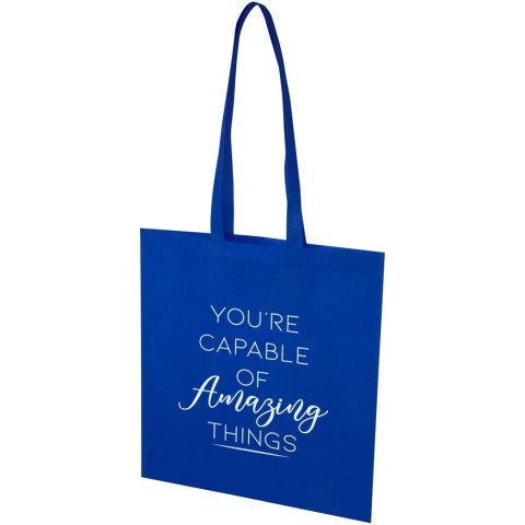 EcoSeal tradycyjna torba na zakupy z włókniny z recyklingu o pojemności 6 l z certyfikatem GRS błękit królewski