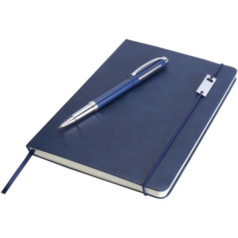 Legato Elegance zestaw notatnik A5 w twardej okładce z piórem kulkowym błękit oceanu, błękit oceanu (10625851) Legato Elegance zestaw notatnik A5 w twardej okładce z piórem kulkowym błękit oceanu, błękit oceanu (10625851)
