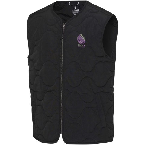 Quartz pikowany bezrękawnik typu unisex z recyklingu z certyfikatem GRS czarny Quartz pikowany bezrękawnik typu unisex z recyklingu z certyfikatem GRS czarny