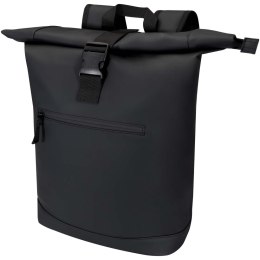 Resi Plus plecak na 15-calowego laptopa o pojemności 18 l z recyklingu, z certyfikatem GRS i zwijaną górną częścią czarny (13009