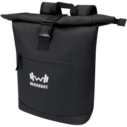Resi Plus plecak na 15-calowego laptopa o pojemności 18 l z recyklingu, z certyfikatem GRS i zwijaną górną częścią czarny (13009