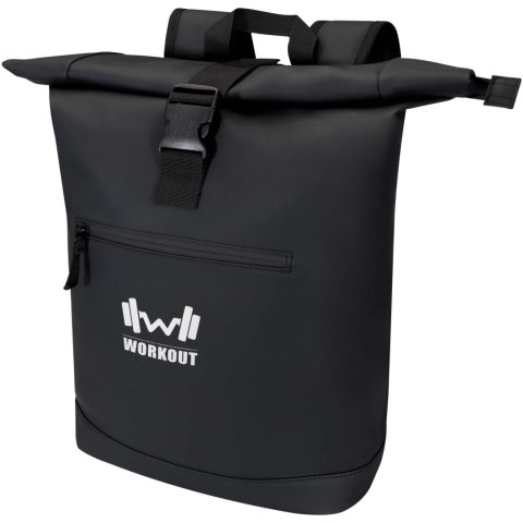 Resi Plus plecak na 15-calowego laptopa o pojemności 18 l z recyklingu, z certyfikatem GRS i zwijaną górną częścią czarny (13009 Resi Plus plecak na 15-calowego laptopa o pojemności 18 l z recyklingu, z certyfikatem GRS i zwijaną górną częścią czarny (13009