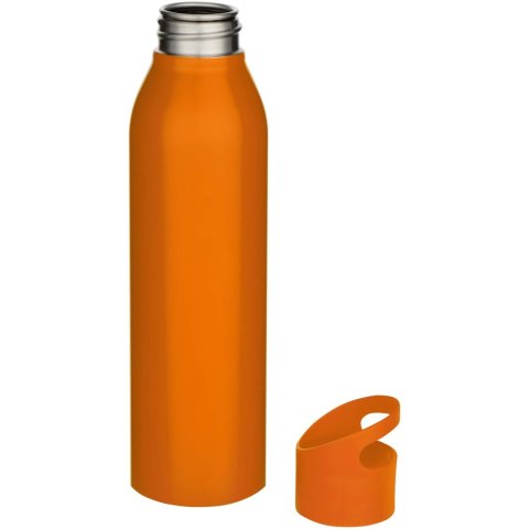 Sky jednościenna butelka na wodę o pojemności 650 ml wykonana ze stali nierdzewnej z recyklingu z certyfikatem RCS pomarańczowy Sky jednościenna butelka na wodę o pojemności 650 ml wykonana ze stali nierdzewnej z recyklingu z certyfikatem RCS pomarańczowy