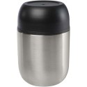 Supo dwuścienny pojemnik śniadaniowy wykonany ze stali nierdzewnej z recyklingu o pojemności 480 ml srebrny (11342181)