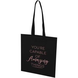 EcoSeal tradycyjna torba na zakupy z włókniny z recyklingu o pojemności 6 l z certyfikatem GRS czarny