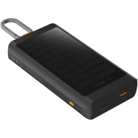 Xtorm XG2S101 Go2 powerbank solarny o pojemności 10.000 mAh i mocy 15 W ze światłem ciemnografitowy