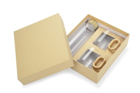 Zestaw do napojów z elementami bambusowymi TRINKLA