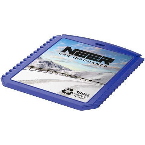 Thrym prostokątna skrobaczka do lodu wykonana z tworzyw sztucznych pochodzących z recyklingu niebieski Thrym prostokątna skrobaczka do lodu wykonana z tworzyw sztucznych pochodzących z recyklingu niebieski