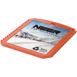 Thrym prostokątna skrobaczka do lodu wykonana z tworzyw sztucznych pochodzących z recyklingu pomarańczowy