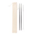 Zestaw słomek wielokrotnego użytku, 2 szt. z czyścikiem | Monim