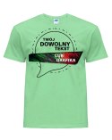 T-shirt z twoim napisem lub grafiką | Brązowy