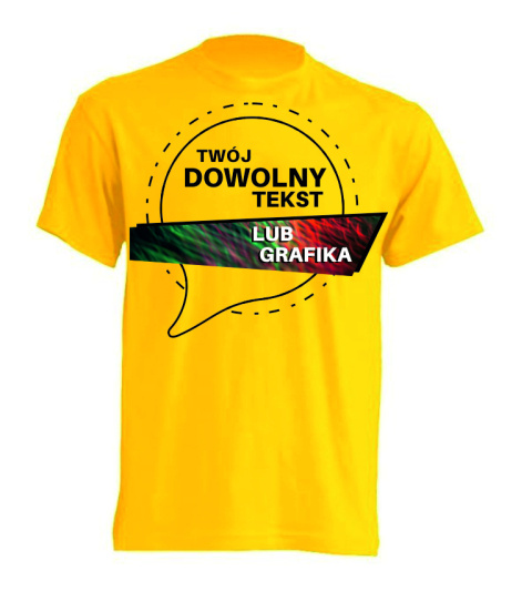 T-shirt z twoim napisem lub grafiką | Królewski niebieski T-shirt z twoim napisem lub grafiką | Królewski niebieski