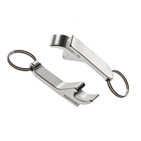 Aluminiowy brelok - otwieracz, srebrny Aluminiowy brelok - otwieracz, srebrny