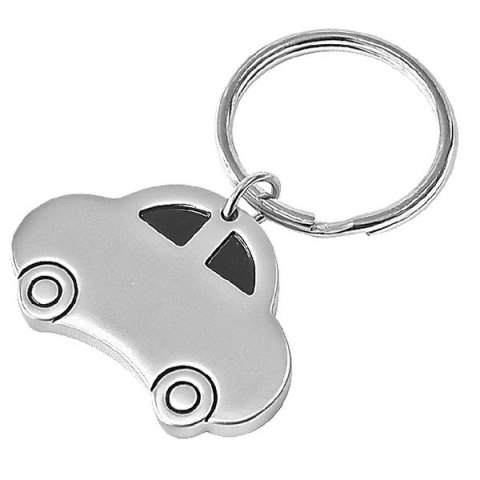 Brelok metalowy Auto, srebrny Brelok metalowy Auto, srebrny