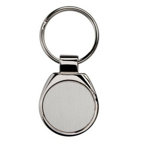 Brelok metalowy Metal Promo, srebrny Brelok metalowy Metal Promo, srebrny