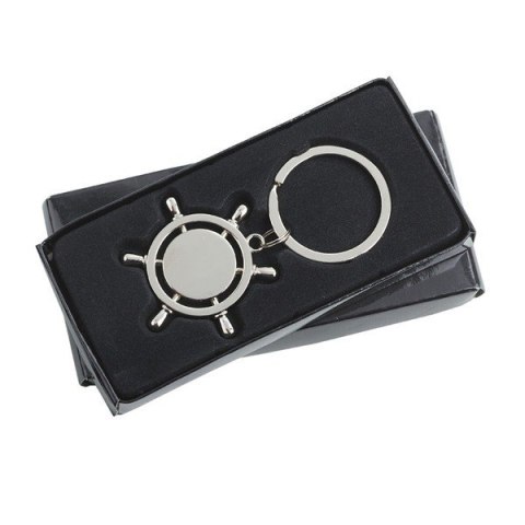 Brelok metalowy Steering Wheel, srebrny Brelok metalowy Steering Wheel, srebrny