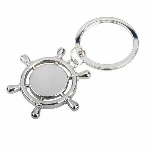Brelok metalowy Steering Wheel, srebrny Brelok metalowy Steering Wheel, srebrny