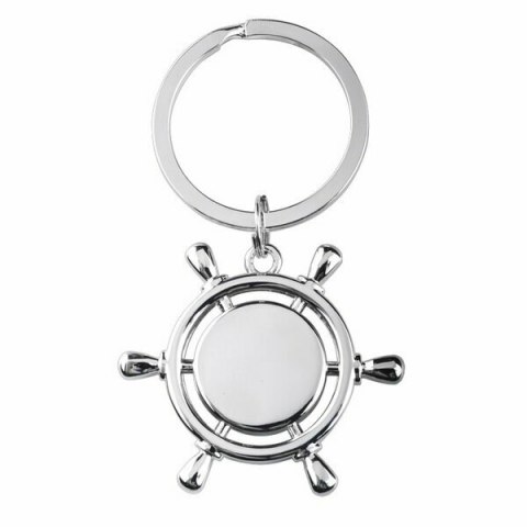 Brelok metalowy Steering Wheel, srebrny Brelok metalowy Steering Wheel, srebrny