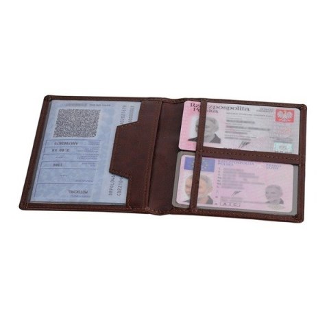 Etui na dokumenty Classic, brązowy Etui na dokumenty Classic, brązowy