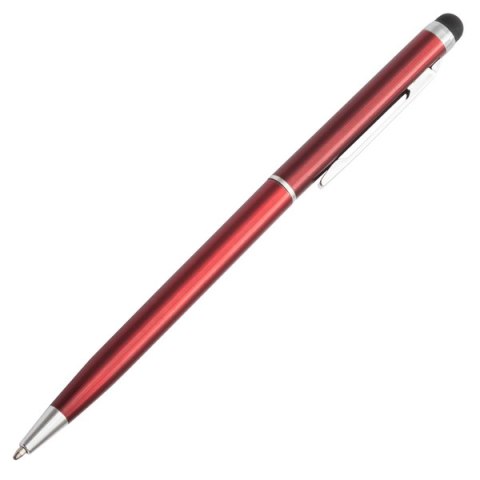 Długopis aluminiowy Touch Tip, czerwony Długopis aluminiowy Touch Tip, czerwony