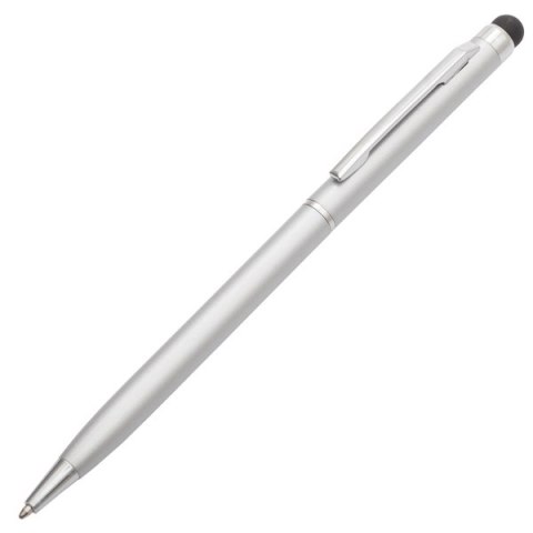 Długopis aluminiowy Touch Tip, srebrny Długopis aluminiowy Touch Tip, srebrny