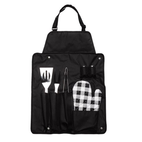 Fartuch grillowy Steakout, czarny Fartuch grillowy Steakout, czarny