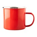 Kubek emaliowany Oldschool 500 ml, czerwony Kubek emaliowany Oldschool 500 ml, czerwony