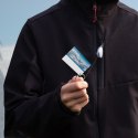Ski-pass z karabińczykiem, biały Ski-pass z karabińczykiem, biały