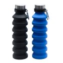 Składany bidon sportowy Makalu 550ml, czarny Składany bidon sportowy Makalu 550ml, czarny