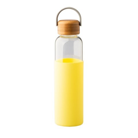 Szklana butelka Refresh 560 ml, żółty Szklana butelka Refresh 560 ml, żółty