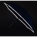 Parasol z taśmą odblaskową Refu, czarny