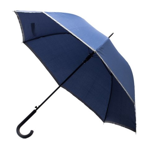 Parasol z taśmą odblaskową Refu, niebieski Parasol z taśmą odblaskową Refu, niebieski