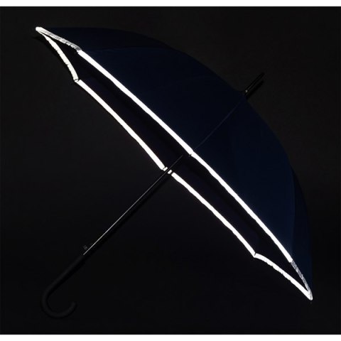 Parasol z taśmą odblaskową Refu, niebieski Parasol z taśmą odblaskową Refu, niebieski