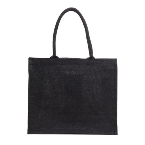 Torba na zakupy z juty Natural Shopper, czarny Torba na zakupy z juty Natural Shopper, czarny