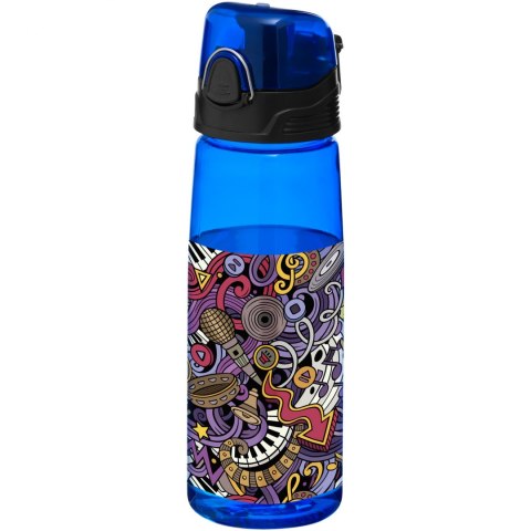 Bidon sportowy Capri niebieski przezroczysty Bidon sportowy Capri niebieski przezroczysty