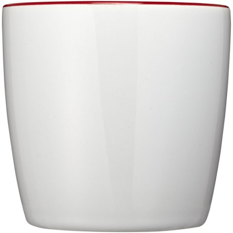 Kubek ceramiczny Aztec biały, czerwony Kubek ceramiczny Aztec biały, czerwony