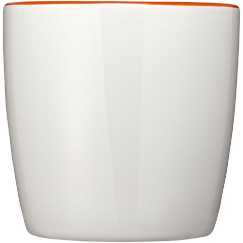 Kubek ceramiczny Aztec biały, pomarańczowy Kubek ceramiczny Aztec biały, pomarańczowy