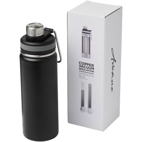 Miedziany, izolowany próżniowo bidon Gessi o pojemności 590 ml czarny Miedziany, izolowany próżniowo bidon Gessi o pojemności 590 ml czarny