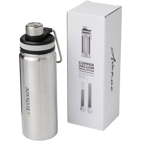 Miedziany, izolowany próżniowo bidon Gessi o pojemności 590 ml srebrny Miedziany, izolowany próżniowo bidon Gessi o pojemności 590 ml srebrny